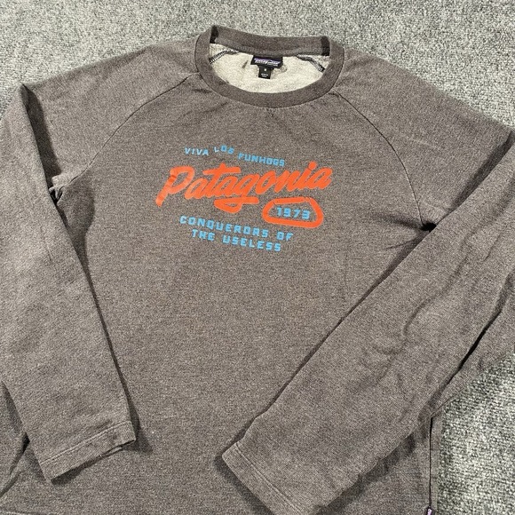 Patagonia Other - Patagonia Splitter Script Lightweight Crew Sweatshirt Mens M Viva La Funhogs